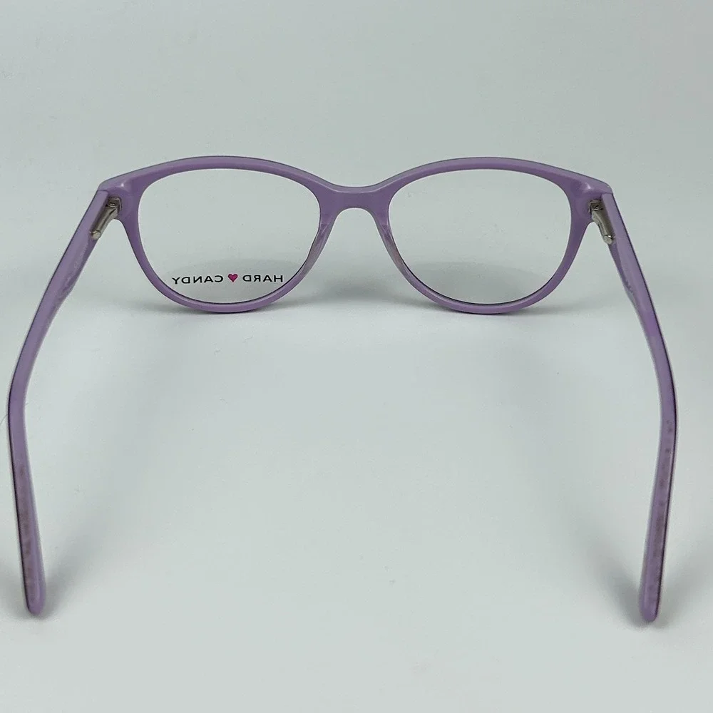 Hard Candy HC43 LAV Womens Eyeglasses Frame Purple Plastic Full Rim 52-18-135mm